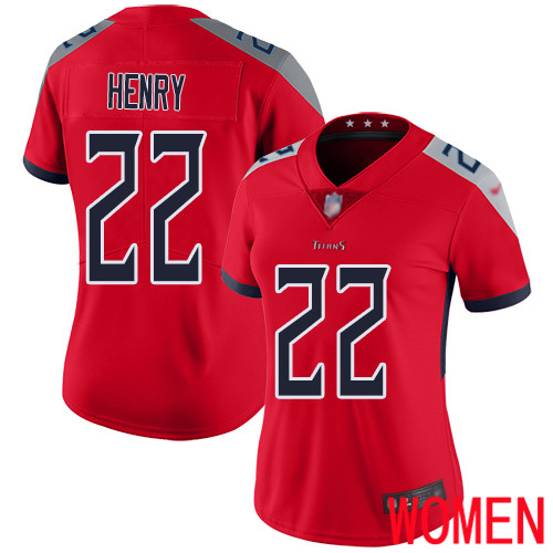 Tennessee Titans Limited Red Women Derrick Henry Jersey NFL Football #22 Inverted Legend->youth nfl jersey->Youth Jersey